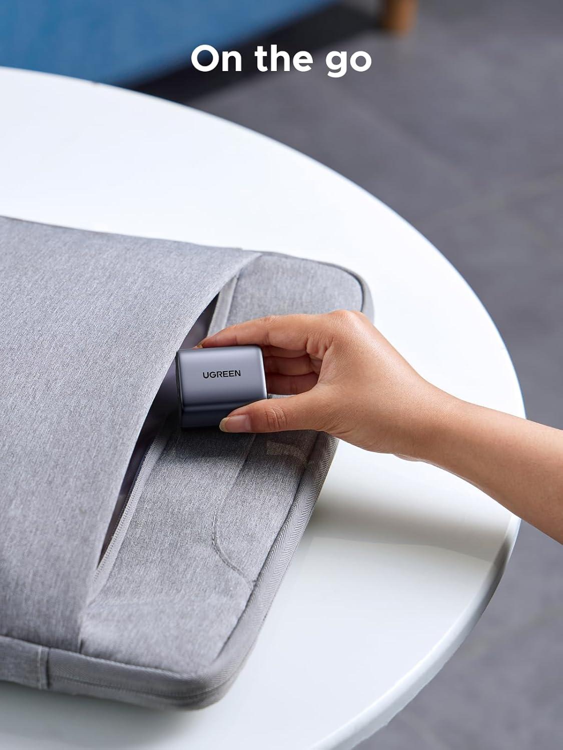 imageUGREEN 35W USB C Charger for iPhone 17 Fast Charging Nexode 2Ports GaN Foldable PPS Compact Fast Wall Charger Block for iPhone 171615 Galaxy S25S24S23 Pixel 1098 iPad MacBook Steam Deck