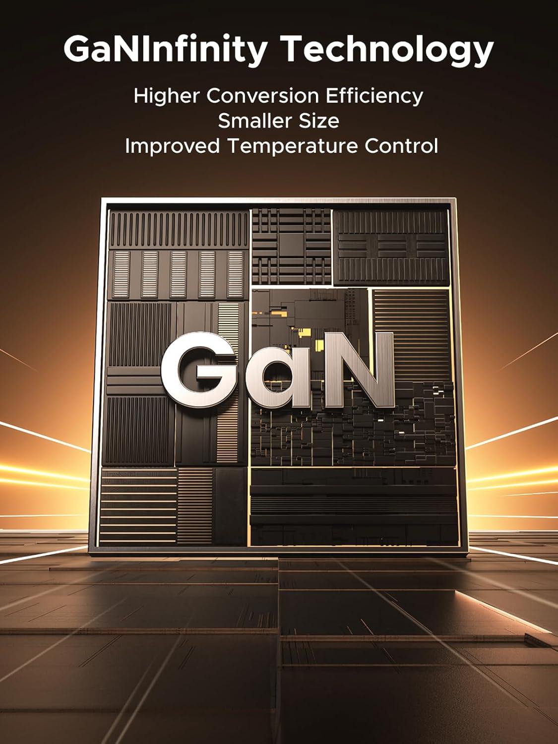 imageUGREEN Nexode Retractable 45W GaN Charger for iPhone 17 3Port USB C Fast Charger with 226ft Cable for iPhone 1716151413 Series Samsung Galaxy S2524 Ultra Pixel iPad Space Grey