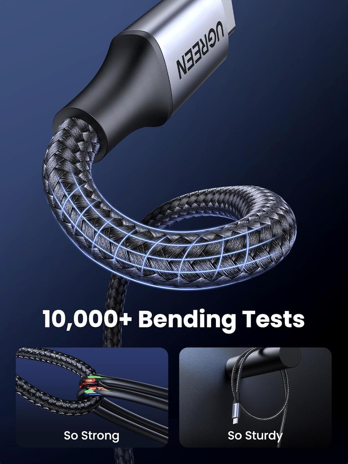 imageUGREEN 240W USB C to USB C Cable Fast Charging USB C Cable for iPhone 17 Pro Max16 Samsung Galaxy S25S24 MacBook ProAir iPad ProAirMini Dell XPS 66FT33FT