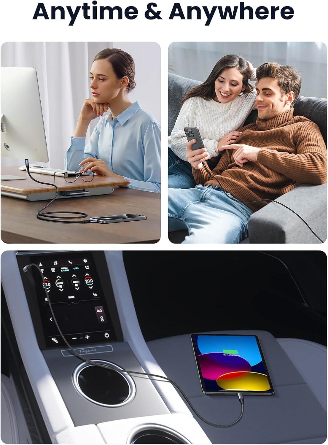 imageUGREEN 240W USB C to USB C Cable Fast Charging USB C Cable for iPhone 17 Pro Max16 Samsung Galaxy S25S24 MacBook ProAir iPad ProAirMini Dell XPS 66FT33FT