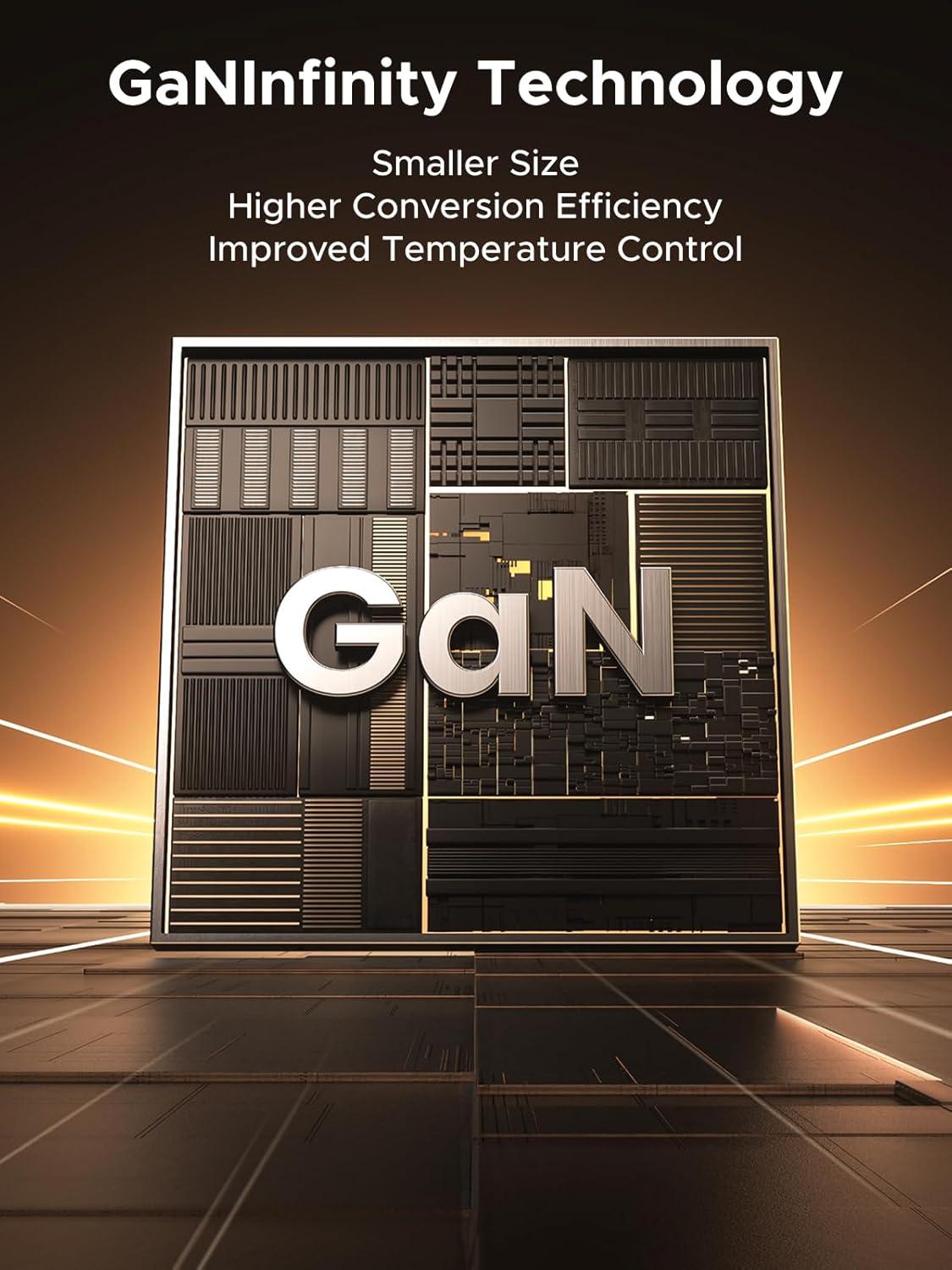 imageUGREEN Nexode 65W GaN USB C Retractable Charger with Builtin Cable 2Port Fast Charging Wall Adapter for iPhone 171615 Galaxy S25S24 Pixel 1098 MacBook ProAir iPad AirPods