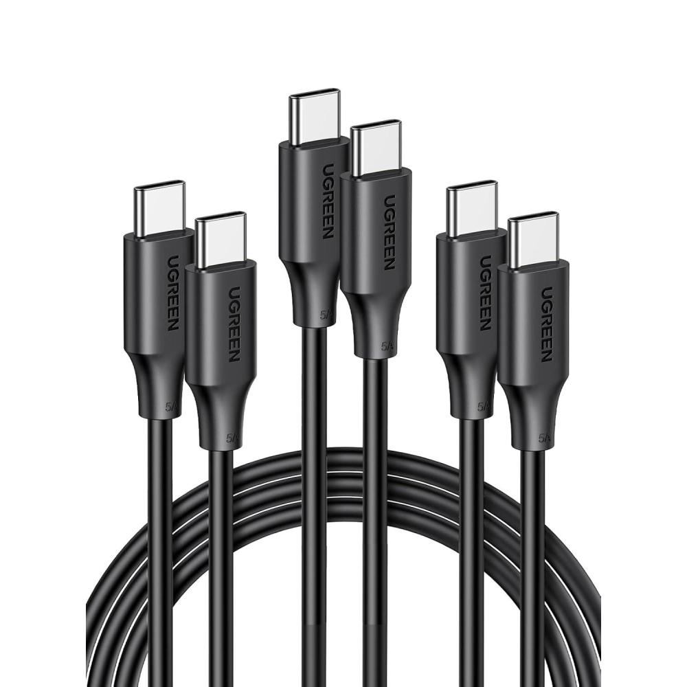 imageUGREEN 100W 3Pack USB C Cable Fast Charging USBC Charger Cable Compatible with iPhone 1717 Air17 Pro17 Pro Max16 MacBook Pro 2022 iPad Pro 2022 Galaxy S25S24 Ultra Pixel 66FT