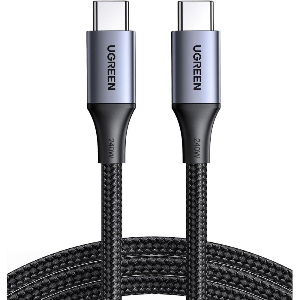 imageUGREEN 240W USB C to USB C Cable Fast Charging USB C Cable for iPhone 17 Pro Max16 Samsung Galaxy S25S24 MacBook ProAir iPad ProAirMini Dell XPS 66FT33FT