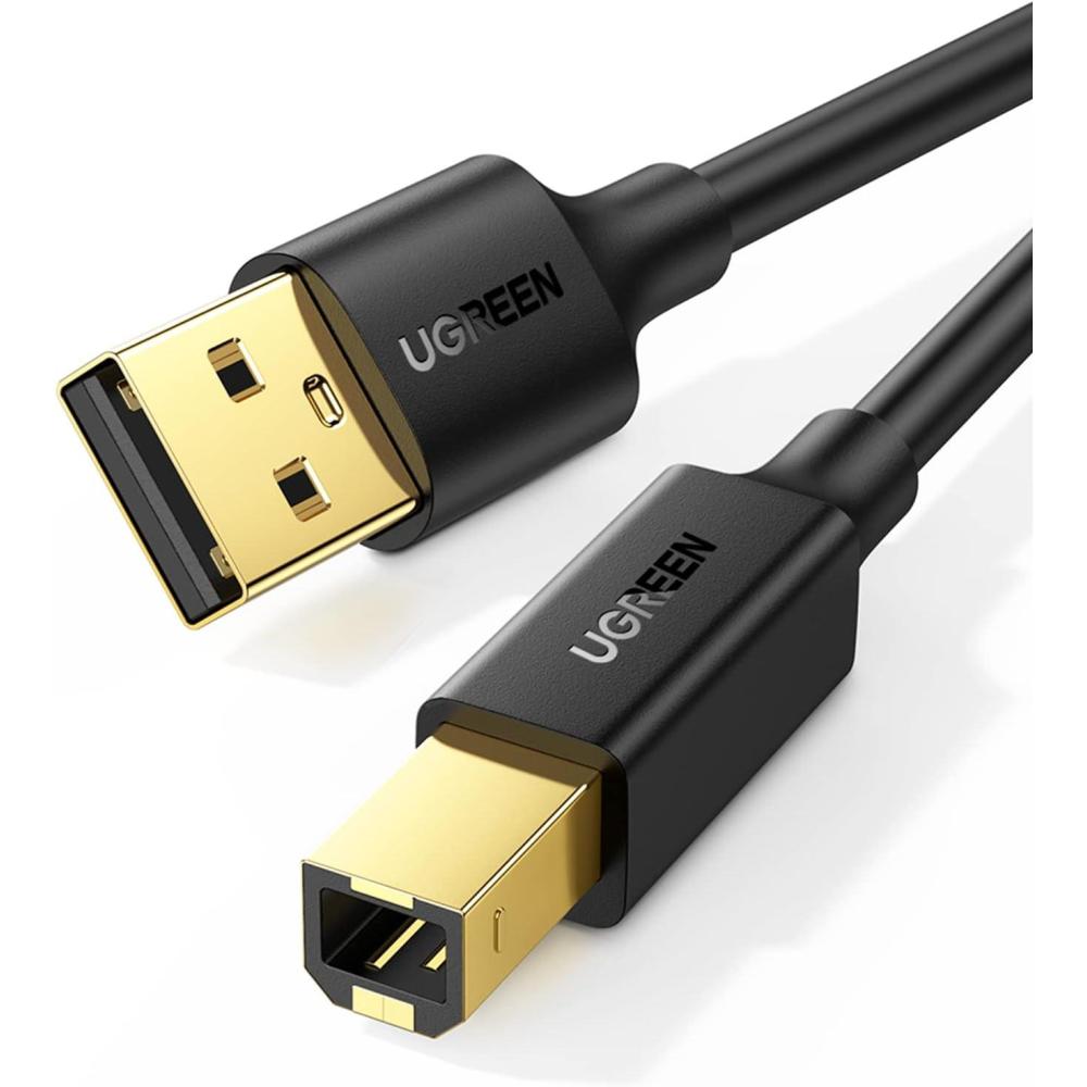imageUGREEN USB A to USB B Printer Cable 5ft  HighSpeed for HP Canon Brother Samsung Dell Epson Lexmark Xerox and More15FT
