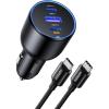 imageUGREEN 130W USB C Car Charger PD 100W PD 30W Type C Car Charger Adapter Compatible with iPhone 1717 Air17 Pro17 Pro Max1615141312 Series Galaxy S24 S23 Ultra iPad MacBook and More