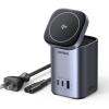 imageUGREEN Nexode 65W GaN USB C Charging Station Stand Foldable 3Port Desktop Charger with 15W Qi2 MagSafe Wireless Charging Stand for iPhone 171615141312 Galaxy S25S24 Pixel 109 iPad Air