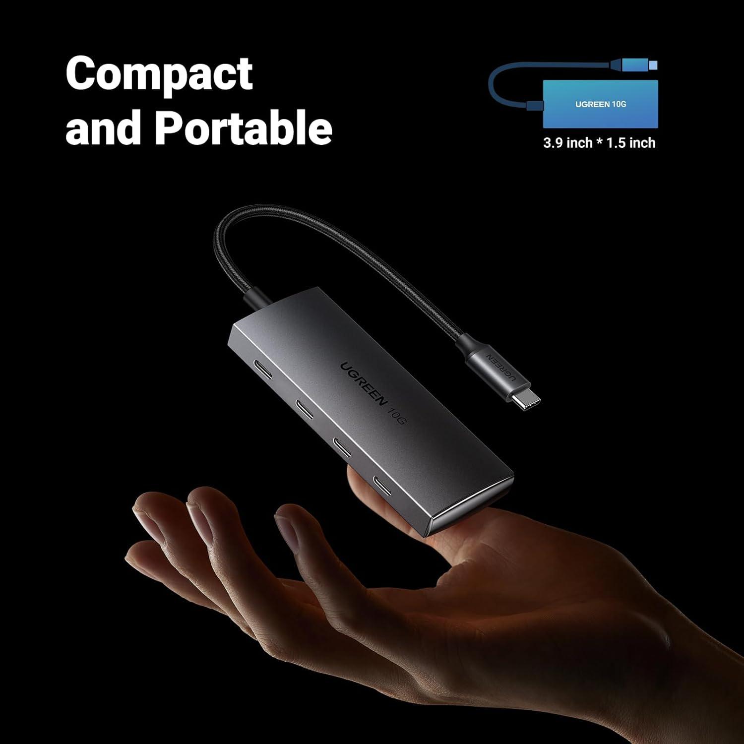 imageUGREEN Revodok USB C Hub 10Gbps 4 Ports USB 32 Data Only Adapter High Speed Multiport Splitter for MacBook AirPro iMac iPad Pro iPhone 1515 Pro Galaxy S23 and More