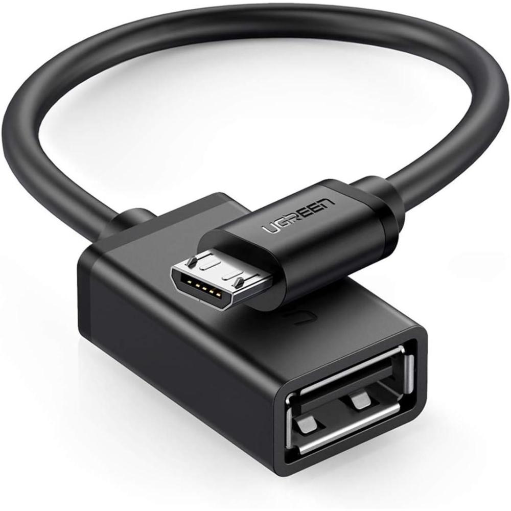 imageUGREEN Micro USB 20 OTG Cable On The Go Adapter Male Micro USB to Female USB Compatible with Samsung Phone S7 S6 Edge S4 S3 LG G4 Controller Android Windows Smartphone Tablets 4 Inch BlackBlack