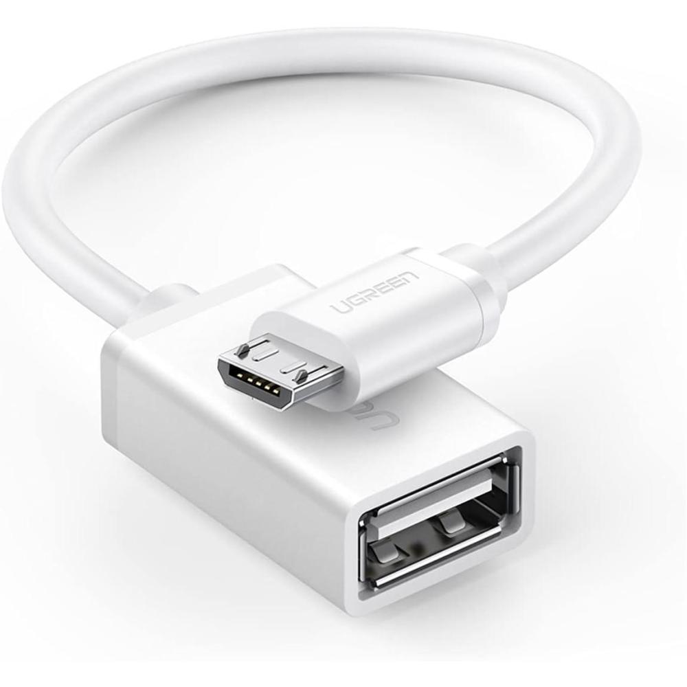 imageUGREEN Micro USB 20 OTG Cable On The Go Adapter Male Micro USB to Female USB Compatible with Samsung Phone S7 S6 Edge S4 S3 LG G4 Controller Android Windows Smartphone Tablets 4 Inch BlackWhite