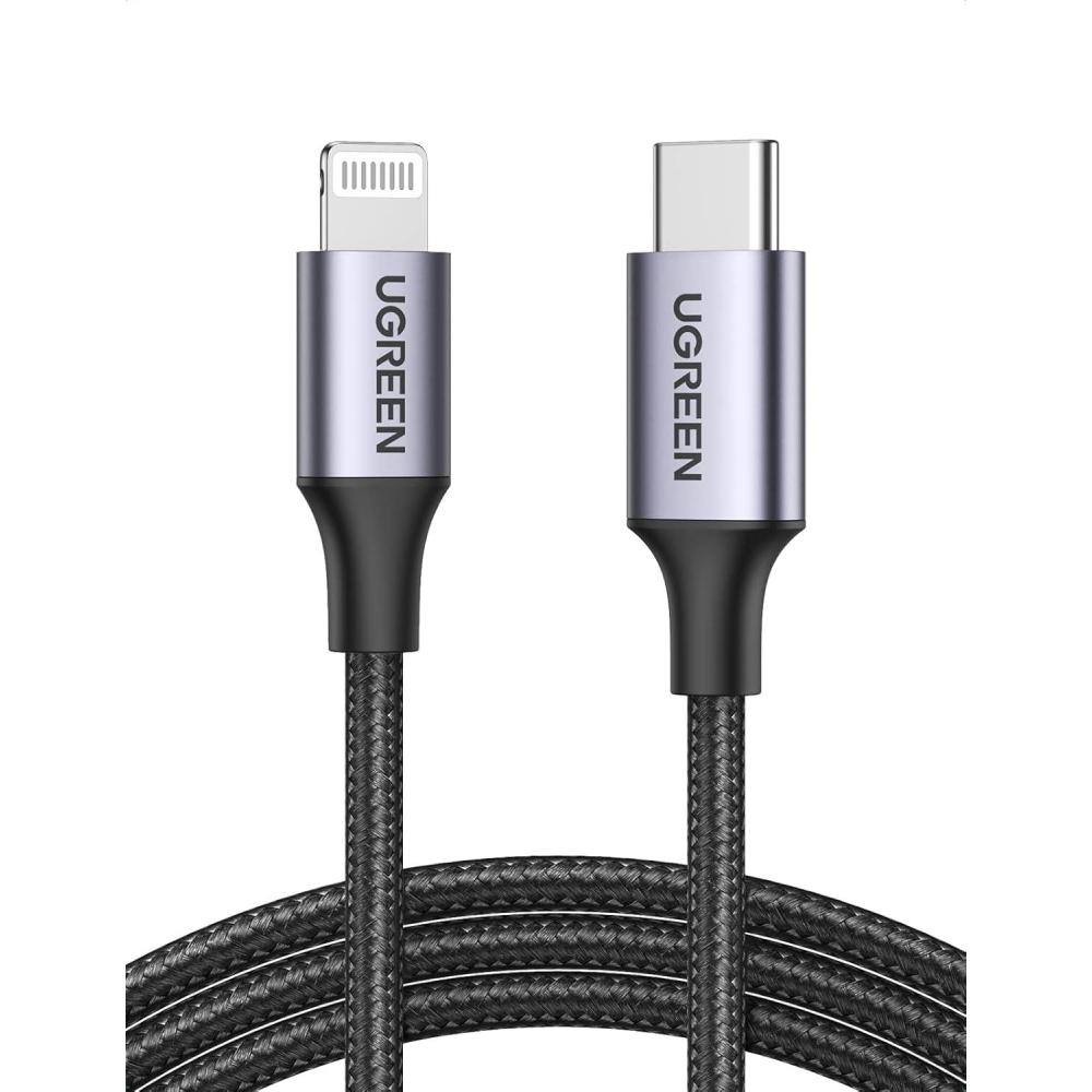 imageUGREEN USB C to Lightning Cable 6FT  MFi Certification Lightning Cable Compatible with iPhone 1414 Pro14 Pro Max iPhone 131211XXRXS8 Series iPad 9 AirPods Pro and More6FT