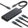imageUGREEN Powered 100W 10Gbps USB C Hub  5 in 1 Adapter with 4 USBC 100W PD Ports for MacBookAir iPad Pro iPhone Surface Laptops and More