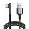 imageUGREEN USB C Cable Right Angle USB A to USB C Cable 90 Degree Braided Cord Compatible with iPhone 1515 Plus15 Pro15 Pro Max iPad ProAir Pixel 87 Galaxy S24S23S10 S10 A13 15FT15FT
