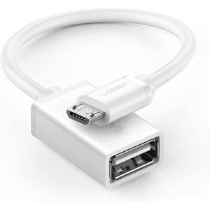 UGREEN Micro USB 2.0 OTG Cable On The Go Adapter Male Micro USB to Female USB Compatible with Samsung Phone S7 S6 Edge S4 S3 LG G4 Controller Android Windows Smartphone Tablets 4 Inch Black(White)