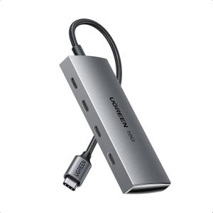UGREEN Revodok USB C Hub 10Gbps, 4 Ports USB 3.2 Data Only Adapter, High Speed Multiport Splitter for MacBook Air/Pro, iMac, iPad Pro, iPhone 15/15 Pro, Galaxy S23, and More