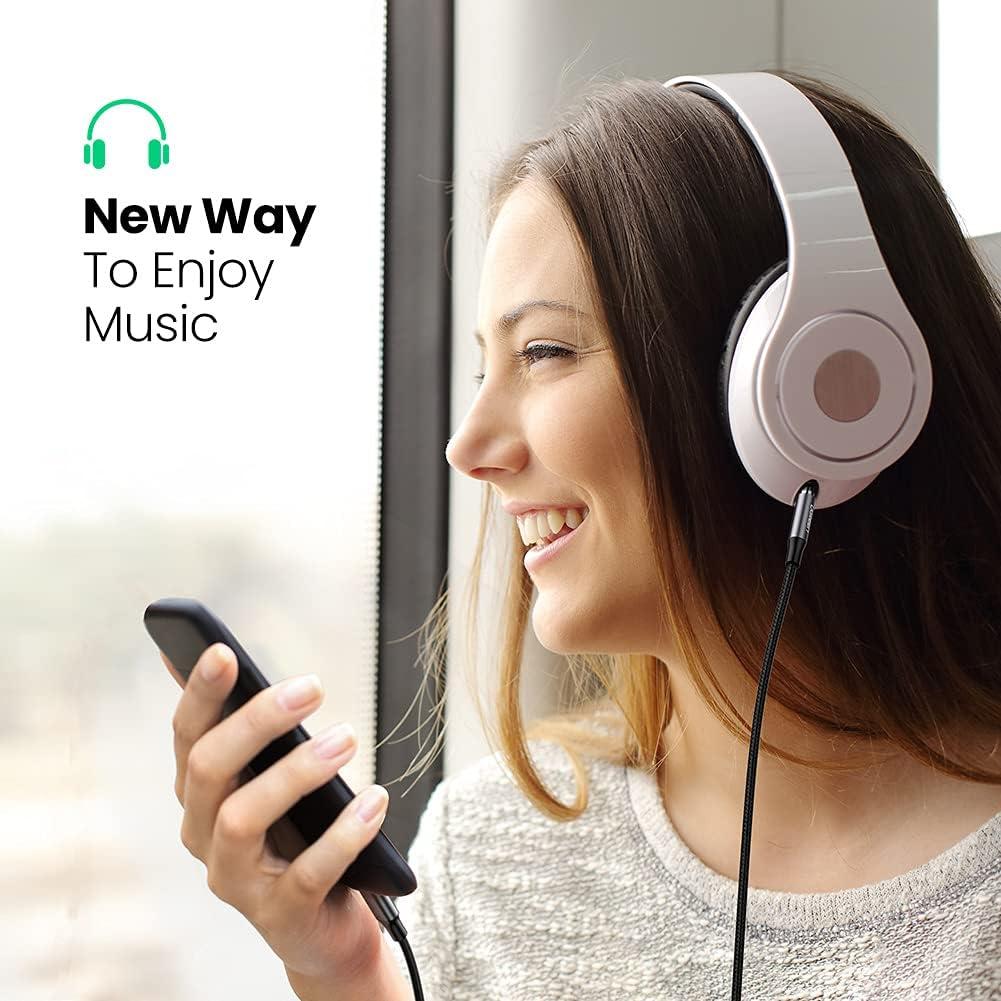 imageUGREEN Aux Cord for iPhone Aux to Lightning Cable for Car Adapter MFi Certified Lightning 35mm Headphone Male Audio Jack Compatible with iPhone 14 Pro Max13 12 11 Pro Max12 11 XR SE8 Plus 33FT