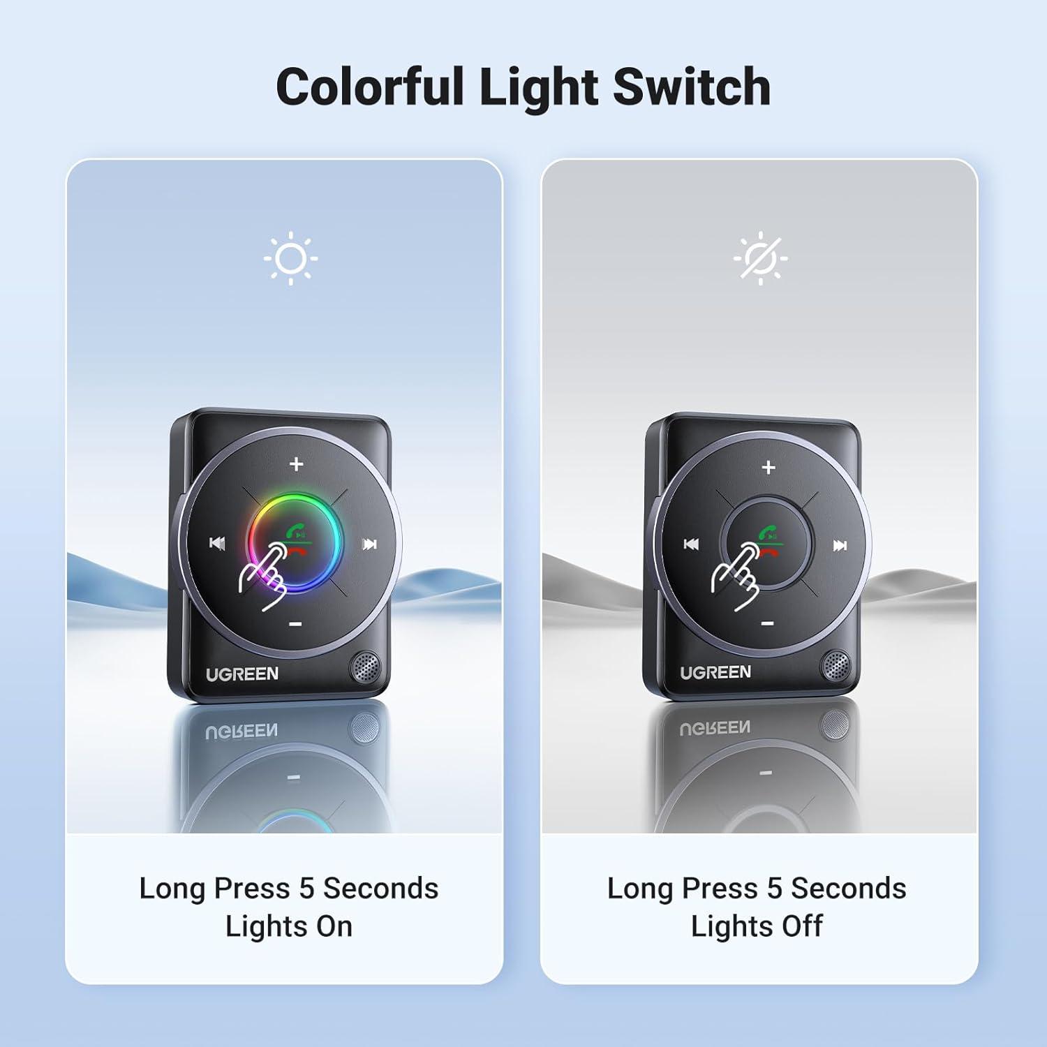 imageUGREEN Bluetooth 54 Aux Car Adapter Enhanced Connection amp Noise Cancellation Bluetooth Aux Receiver with Nylon Braided Cable Plug amp Play for Car MusicHandsFree CallsStereo Audio