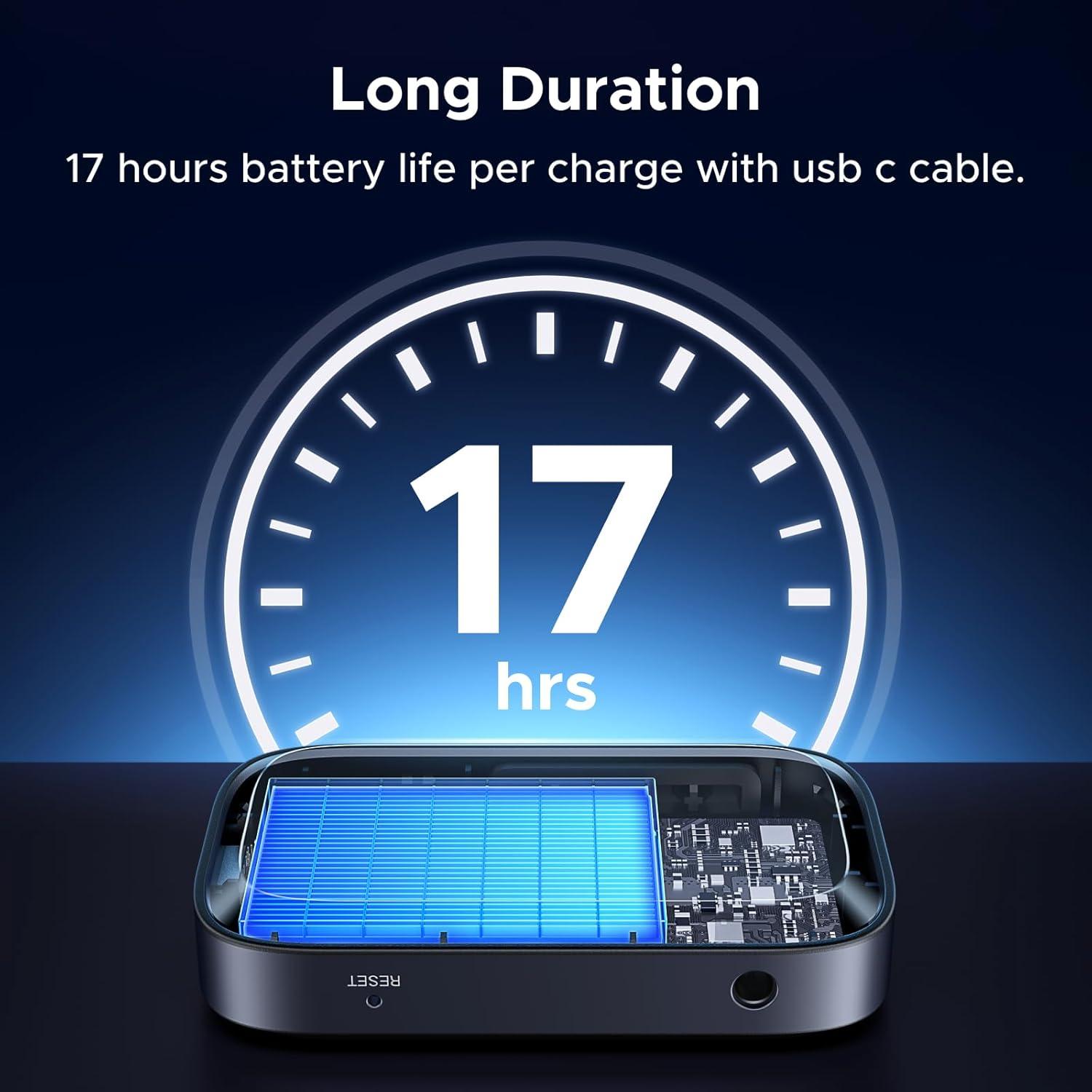 imageUGREEN Bluetooth 60 Receiver for Car with LDAC AI Noise Cancelling 35mm AUX Bluetooth Car Adapter HiRes Wireless Audio Receiver for Home StereoWired Speaker with HandsFree Call15H Battery Life