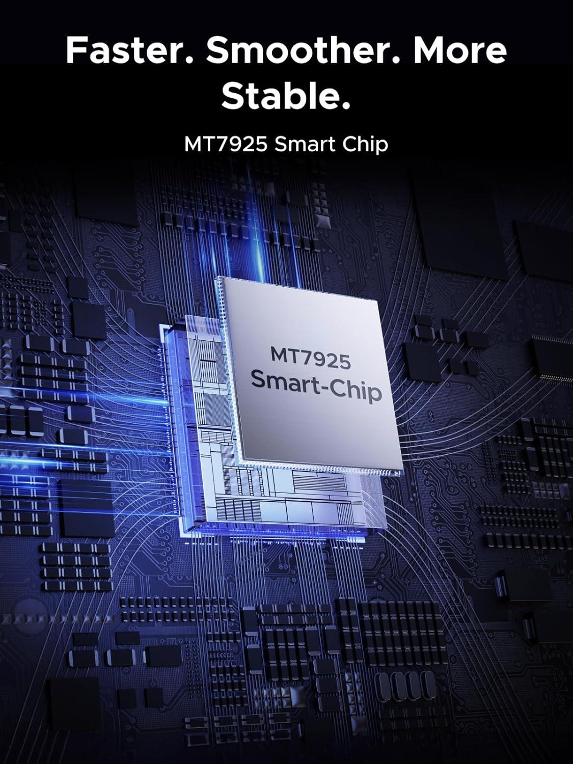 imageUGREEN WiFi 7 BE6500 PCIe WiFi Card Bluetooth 54 IEEE 80211axbe 6G 2882Mbps5G 2882Mbps24G 688Mbps Tri Band MLO Technology Flexible Dual 6dBi High Gain Antenna WPA3 Support Windows 11 Only