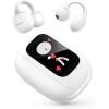 imageUGREEN S6 Magic ClipType Earbuds OpenEar Earbuds with LCD Smart Display OpenEar Type Bluetooth 54 05 inch 12 mm Drivers Total 30 Hours Playback DNN Noise Canceling