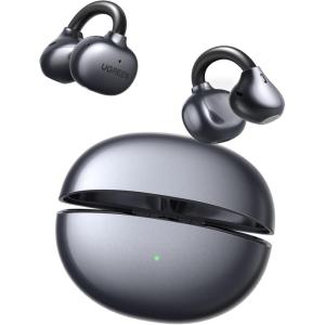 UGREEN ClipBuds Open-Ear Wireless Headphones Bluetooth 6.0 with 4 Mic Clear Call 12mm Diaphragm, Earbuds Clip on Earphones 30H Playtime, App&Touch Control, Lightweight, IPX5 for Fitness, iOS&Android