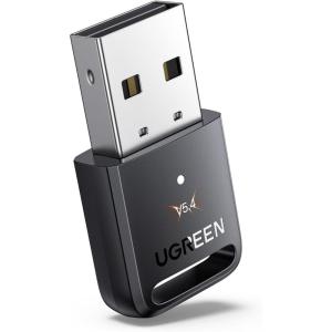 UGREEN USB Bluetooth Adapter 5.4 for PC, Plug & Play for Windows 11/10/8.1, Bluetooth Receiver & Transmitter for Keyboard/Mouse/Headphone/Speakers