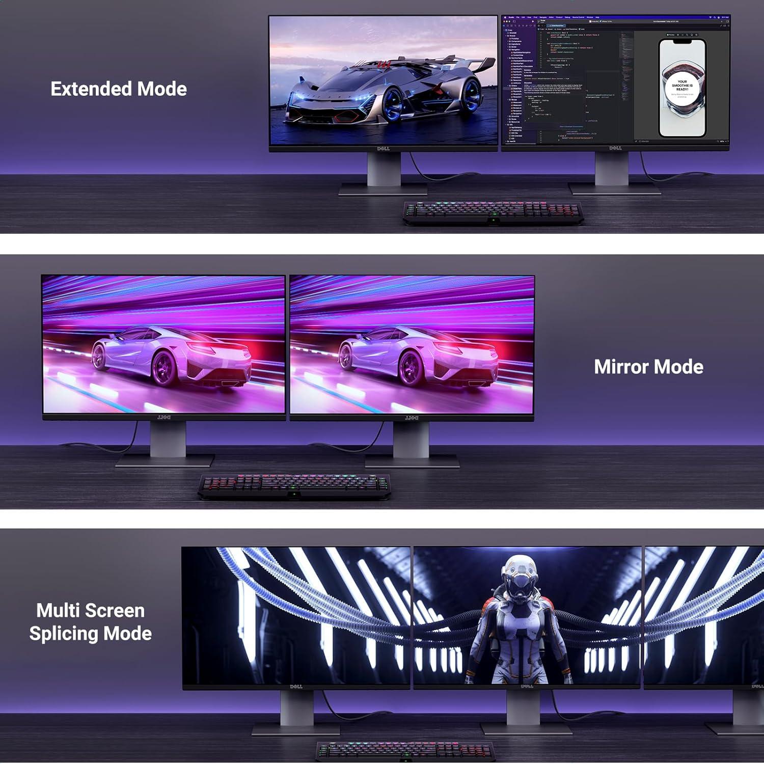 imageUGREEN 16K 66FT DisplayPort Cable 21 VESA Certified DP21 40Gbps Support 8K240Hz 4K240Hz HDR HDCP DSC 12a Braided Display Port Cable Cord Compatible FreeSync GSync Video Card Monitor10FT