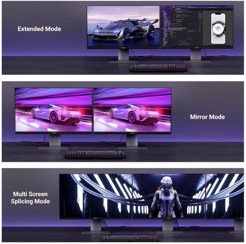 imageUGREEN 16K 66FT DisplayPort Cable 21 VESA Certified DP21 40Gbps Support 8K240Hz 4K240Hz HDR HDCP DSC 12a Braided Display Port Cable Cord Compatible FreeSync GSync Video Card Monitor66FT