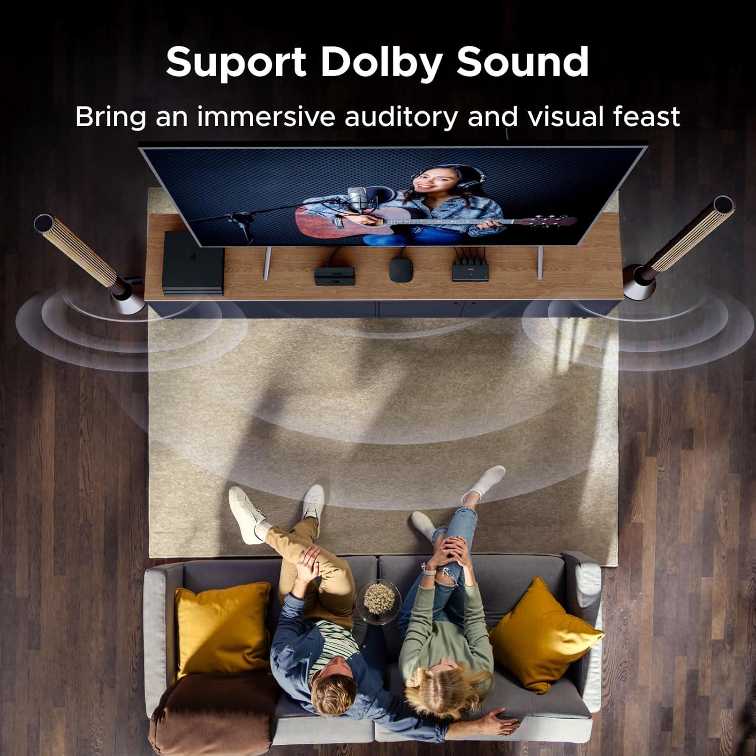 imageUGREEN HDMI Switch 3 in 1 Out 4K60Hz HDMI Splitter with Remote Supports HDR10 CEC HDCP22 Compatible with Nintendo Switch PS543 Xbox Roku TV Fire Stick BluRay Player