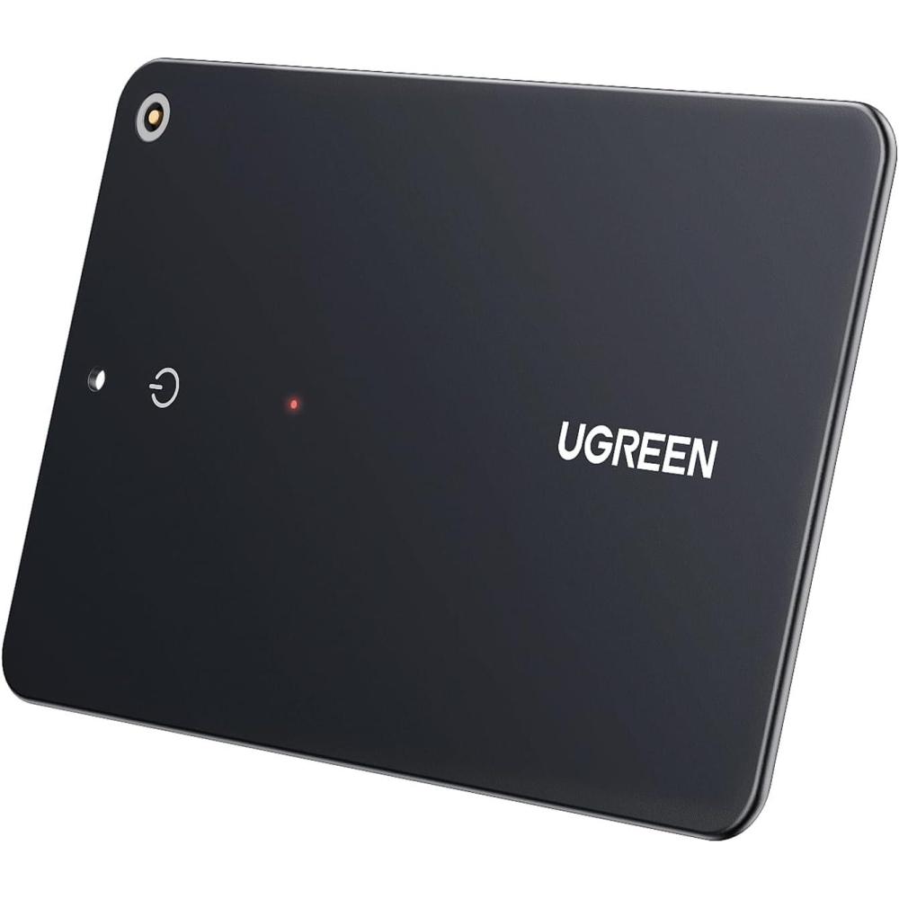 imageUGREEN FineTrack iOS Only Air Tracker Tags 4 Pack Bundle with Wallet Tracker Card Compatible with Apple Find My