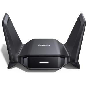 UGREEN BE6500 WiFi Adapter for Desktop PC, WiFi 7 Dongle with 5GHz/2.4GHz/6GHz Tri-Band, Dual High Gain Antennas, USB 3.0, 4K-QAM, WAP3-SAE, Only Compatible with Windows 10/11