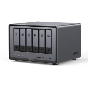 UGREEN NAS DXP6800 Pro 6-Bay Desktop NAS, Intel i5 1235u 10-Core CPU, 8GB DDR5 RAM, Built-in 128G SSD for System, 2X 10GbE, 2XM.2 NVMe Slots, 8K HDMI, 2XTBT4, Network Attached Storage (Diskless)