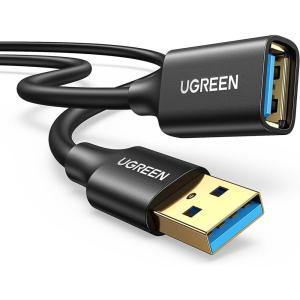 UGREEN USB 3.0 Extension Cable USB 3.0 Male A to Female A 5Gbps Compatible with Gamepad USB Flash Drive USB Hub External Hard Drive Keyboard Printer Webcam, 1 m(6 ft)
