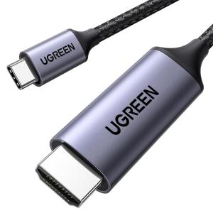 UGREEN USB C to HDMI Cable (4K@60Hz) 6.6FT, Type C to HDMI Adapter Thunderbolt 4/3 to HDMI for Home Office Compatible with iPhone 17 Pro Max, MacBook Pro Air iPad Pro, XPS, Galaxy S25 Steam Deck(10FT)