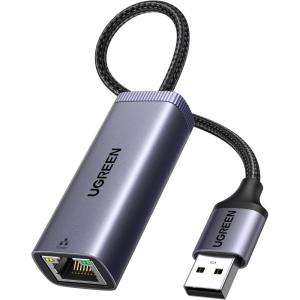 UGREEN USB to Ethernet Adapter USB 3.0 to 10 100 1000 Mbps Gigabit LAN Network Adapter RJ45 Internet Adapter Compatible with Nintendo Switch Laptop PC MacBook Surface XPS Raspberry Pi 4b, and More