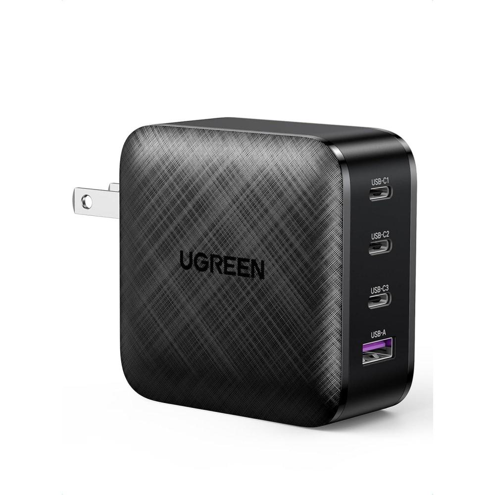 imageUGREEN Nexode 65W GaN USB C Wall Charger 4Port Fast Charging Power Adapter Compatible with MacBook ProAir Dell XPS iPad ProAir iPhone 171615 Series Galaxy S25S24 Pixel 109 Steam Deck