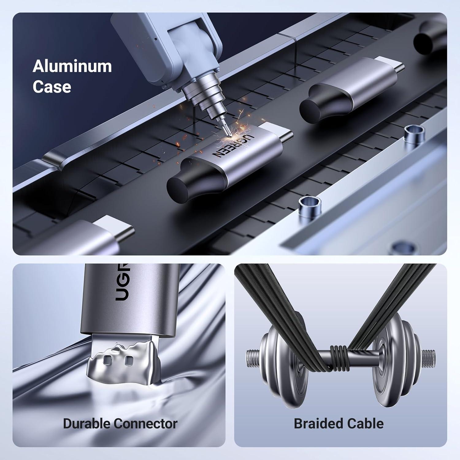 imageUGREEN 2K 30FPS 1080P 60FPS USB C Video Capture Card with 100W Power Delivery Type C to 4K USB30 Capture Card for Streaming Gaming Compatible with Switch iPad Quest 3 Steam Deck iPhone 17