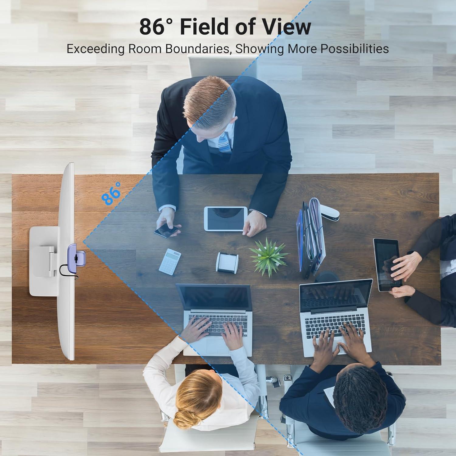 imageUGREEN 2K Webcam Full HD 1080P Webcam for PC Web Camera with Autofocus Privacy Cover Dual Noise Cancelling Mics Computer USB Camera for Streaming Conferencing Calling Zoom Skype Teams