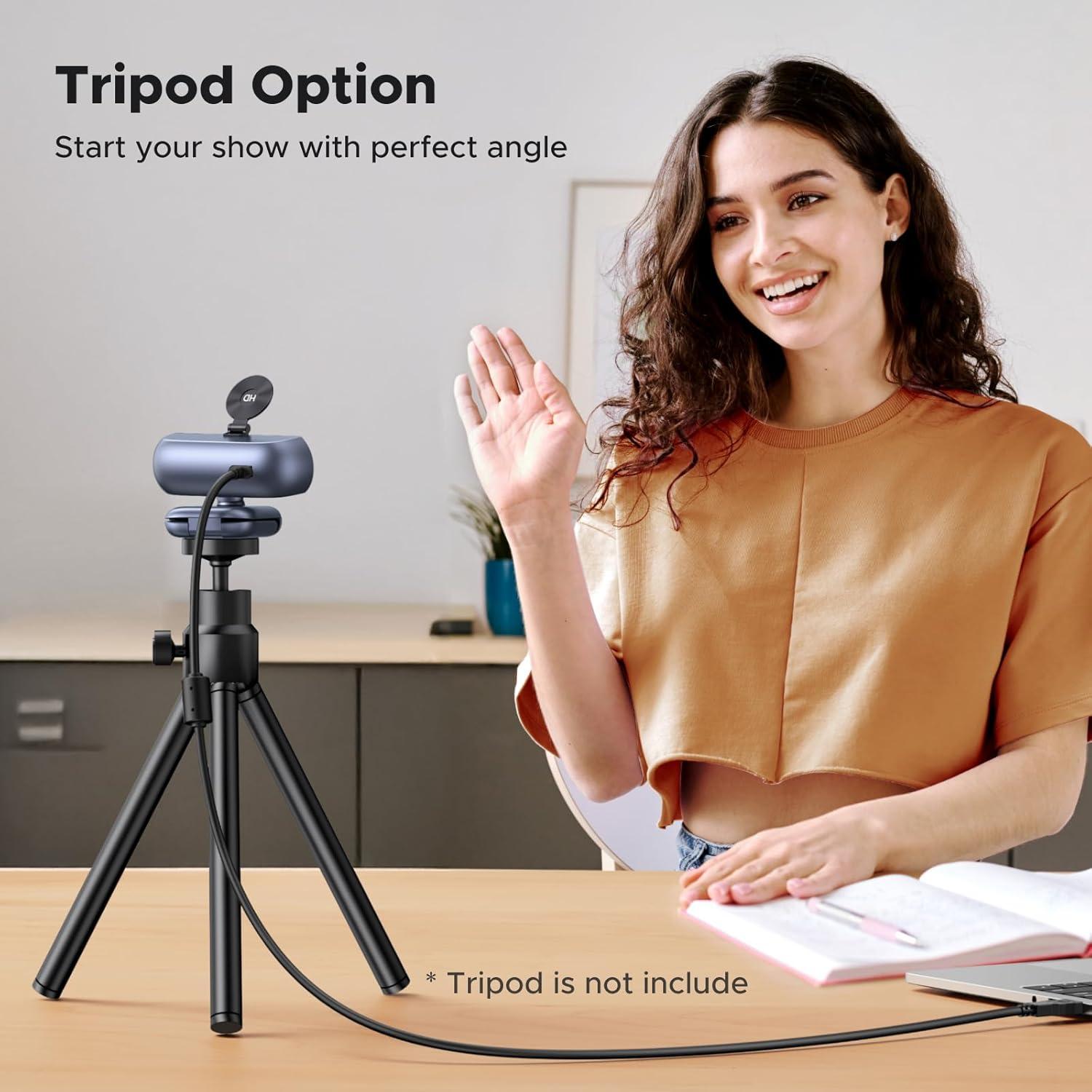 imageUGREEN 2K Webcam for PC Ultra HD 1080P Computer Webcam with Microphone PC Camera with Privacy Cover USB Web Camera for Streaming Conference Video Calling Zoom Skype Teams FaceTime GreyGrey