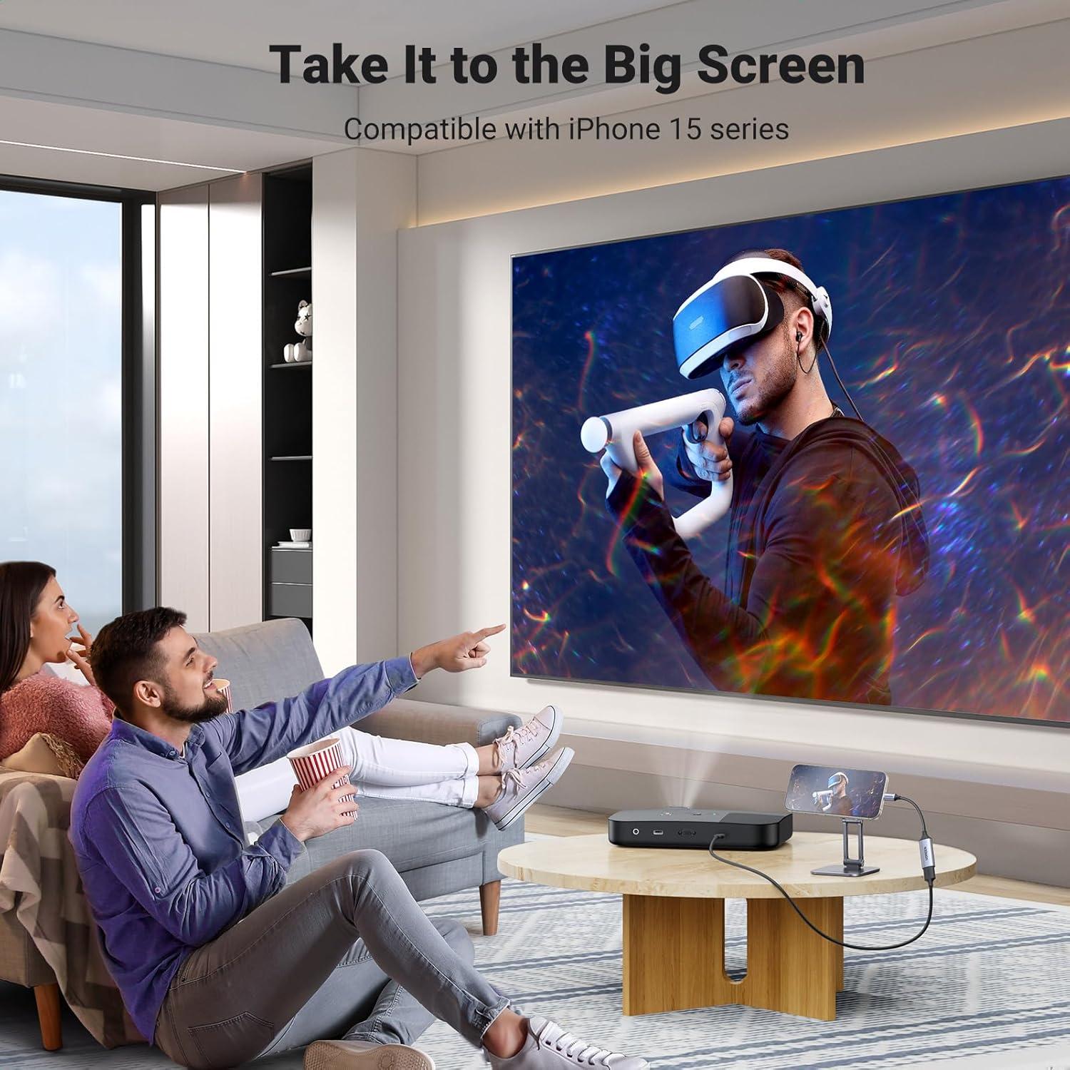 imageUGREEN USB C to HDMI Adapter Cable 4K60Hz Aluminum Type C Thunderbolt 43 Converter Male to Female Compatible with iPhone 1716 Pro Max iPad mini Air MacBook Pro Galaxy S25Ultra iMac XPS 17