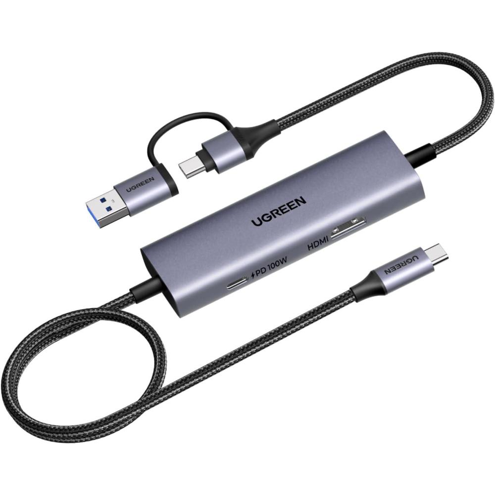 imageUGREEN 2K30Hz USB C Video Capture Card with 100W PD 4K30Hz HDMI LoopOut 1080P 60fps USB 30 Capture Card for Streaming Low Latency YUY2 VR Compatible with Switch Stream Deck Quest 3