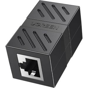 UGREEN RJ45 Coupler Ethernet Extender 1000Mbps, Cat7 Cat6 Cat5e 328ft Cable Extender Ethernet Adapter, LAN Connector in Line Coupler Female to Female Black
