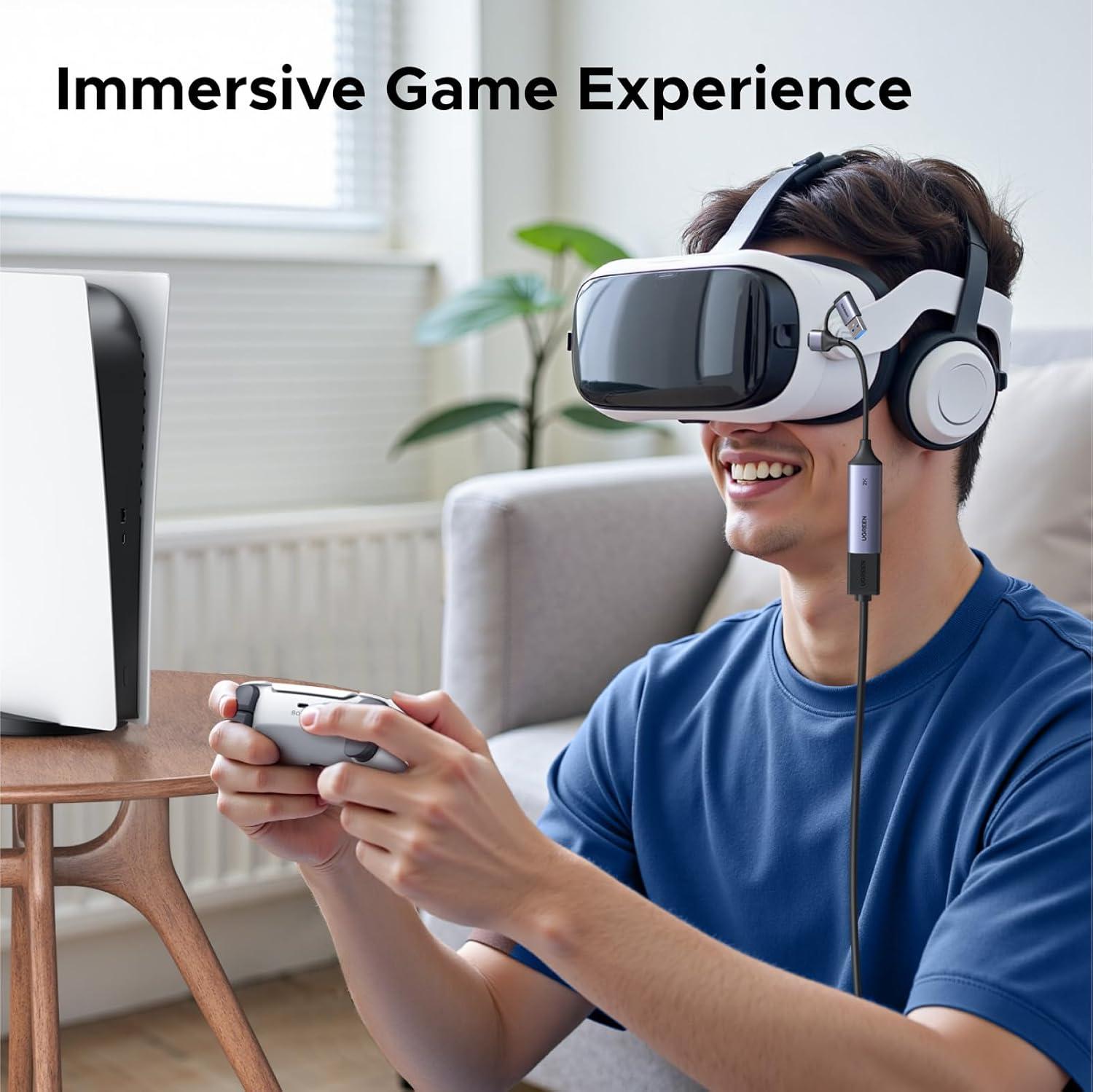 imageUGREEN 2K30Hz Video Capture Card 4K Input HDMI to USB 30 A and USB C Capture 1080P 60FPS with Low Latency Capture Card for Streaming Game Recording Compatible with Switch 2XboxPS4PS5PCCamera