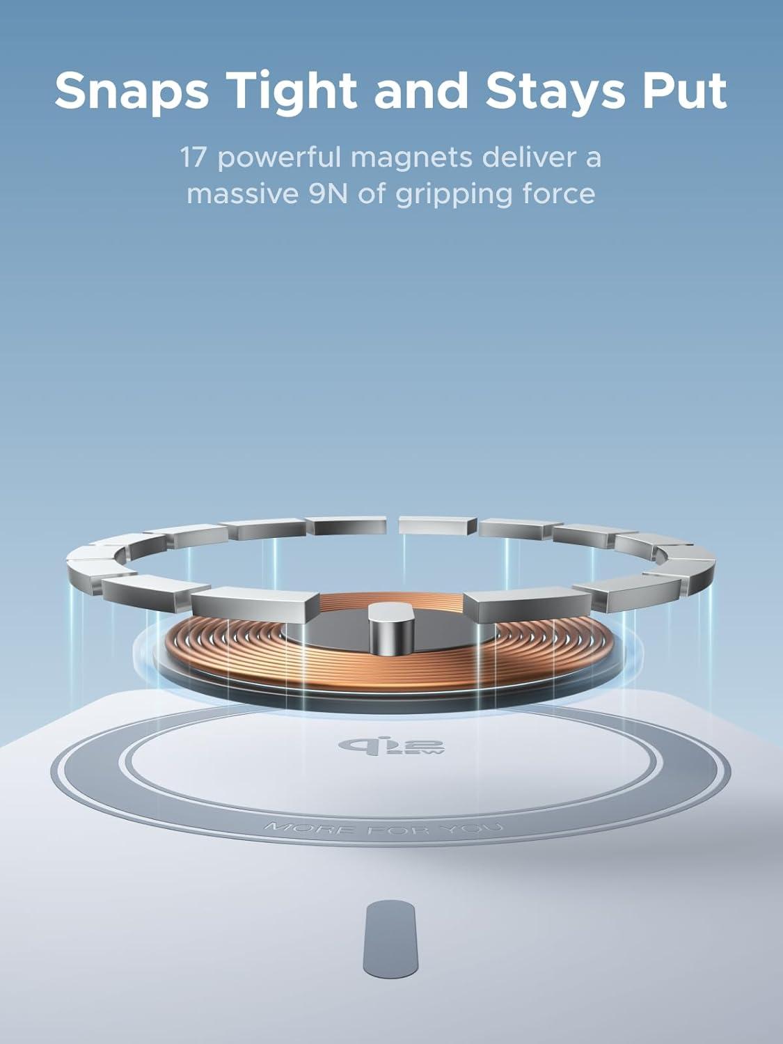 imageUGREEN MagFlow 20000mAh Magnetic Power Bank for MagSafe with Builtin Cable HighCapacity Qi2 25W Certified Wireless Charging and 45W PD Fast Charging Portable Charger for iPhone 17 Pro Max161514