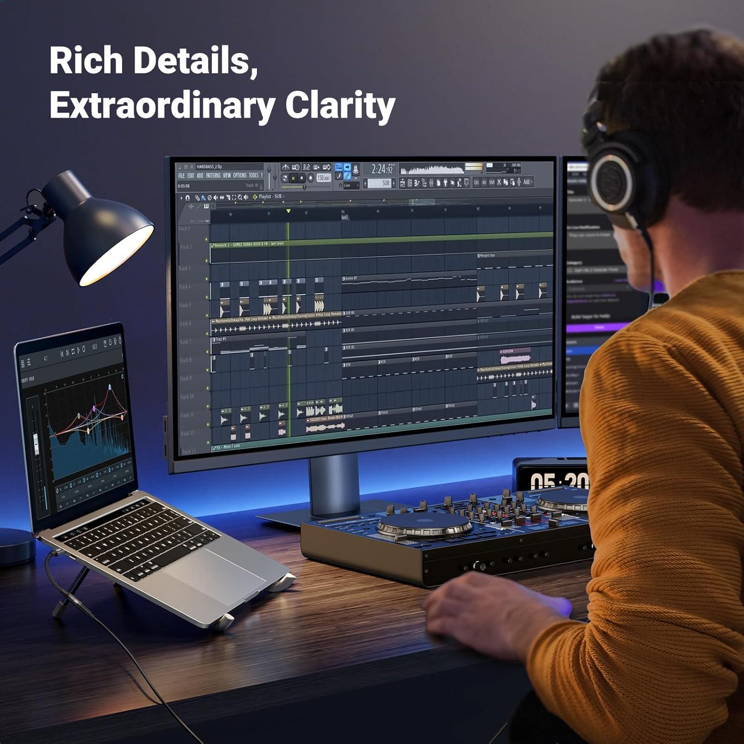 imageUGREEN USB C to 35mm Audio Adapter HiRes 32bit384KHz USB C to Aux Dongle HiFi Headphone Jack Cable Cord Compatible with iPhone 17 16 15 Pro Max Samsung Galaxy S25 Ultra Pixel 9 iPad Air Mini