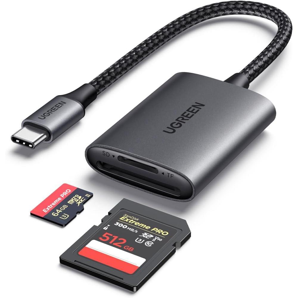 imageUGREEN USB C SD 40 Card Reader UHSII Micro SD Card Reader Memory Card Reader Fast for SD Micro SD SDXC SDHC UHSII amp UHSI Cards for iPhone 1615 Pro Max MacBook Laptop Tablet Smartphone Android