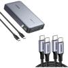 imageUGREEN 145W Power Bank Bundle with 100W 2Pack 33 FT USB C Cable