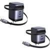 imageUGREEN 2Pack Retractable USBC Charger Bundle  100W  65W GaN Fast Chargers TravelReady Dual Wall Charger Set for Laptop Tablet Phone amp MultiDevice Charging