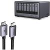 imageUGREEN NASync DXP8800 8Bay Desktop NASNetwork Attached Storage Diskless Bundle with 8K HDMI 21 Cable Certified 66FT