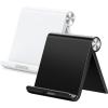 imageUGREEN Phone Stand 2 Pack Desk Cell Phone Holder Travel Compatible with iPhone 17 Air 16 Pro Max 15 Plus 14 Pro 13 12 Mini 11 SE XS XR Portable Foldable Desktop iPhone Stand Adjustable Black WhiteMulti