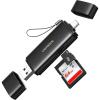 imageUGREEN USB C SD 40 Card Reader USB Memory Card Reader for SDXC SDHC MicroSD MMC RSMMC Micro SDXC Micro SDHC UHSII and UHSI Support 312 MBs SD